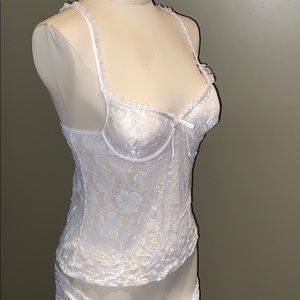 NWT: Cinema Etoile Intimates: White lace: Size Sm